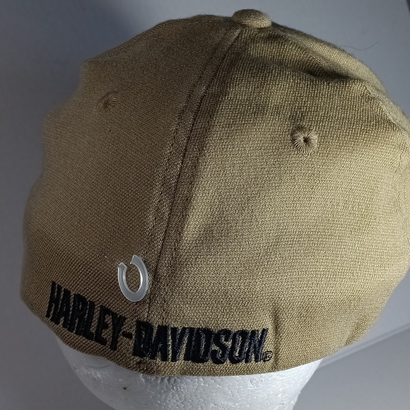 Harley Davidson Brown Cap Hat - Picture 9 of 11